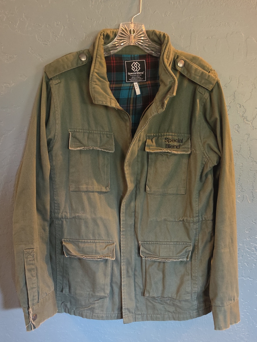 Special Blend Olive Military-Style Field Jacket